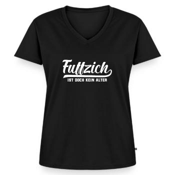 50. Geburtstag Geschenk zum 50. Geburtstag - Frauen Premium Bio T-Shirt mit V-Ausschnitt - Schwarz - Vorne - AI Model Female 172 light (172cm)