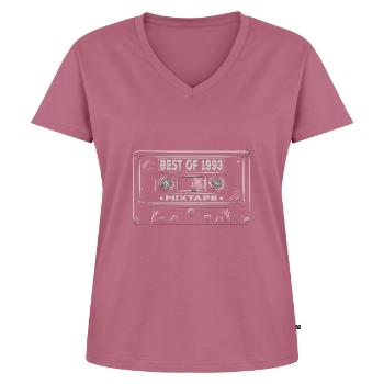 1993 Birthday Mixtape Cassette Retro - T-shirt encolure en V Premium bio Femme - mauve - Devant - AI Model Female 172 dark (172cm)