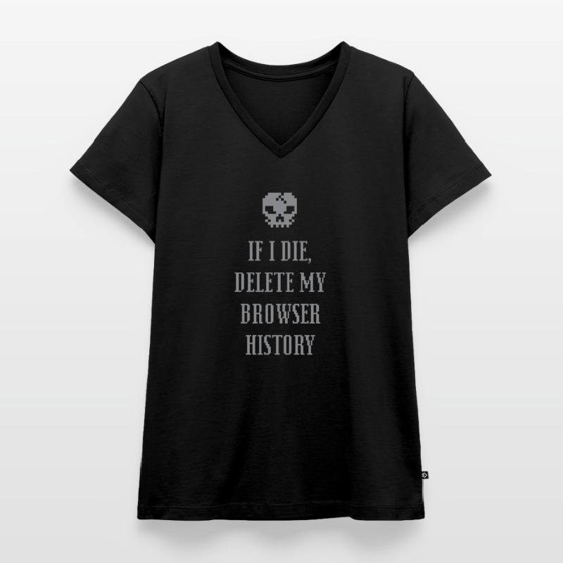 Internet WWW Webmaster Computer Nerd Geschenk Frauen Premium Bio T-Shirt mit V-Ausschnitt