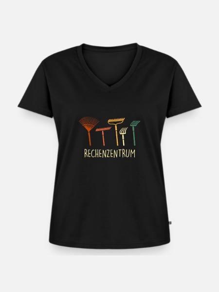Landschaftsbauer Garten Schrebergarten - Frauen Premium Bio T-Shirt mit V-Ausschnitt - Schwarz