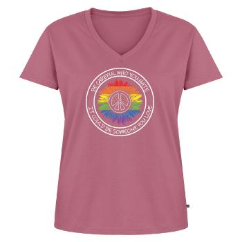 LBGT Flag Gay Pride Human - Women's Premium Organic V-neck T-shirt - mauve - Front - AI Model Female 172 dark (172cm)
