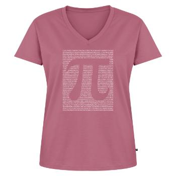 Numéro de cercle Math Pi - T-shirt encolure en V Premium bio Femme - mauve - Devant - AI Model Female 172 dark (172cm)