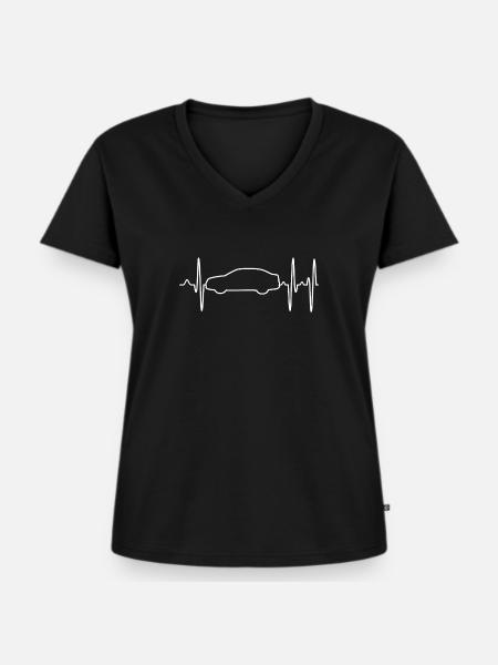 Auto - Frauen Premium Bio T-Shirt mit V-Ausschnitt - Schwarz