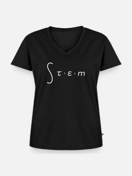STAMM - Frauen Premium Bio T-Shirt mit V-Ausschnitt - Schwarz
