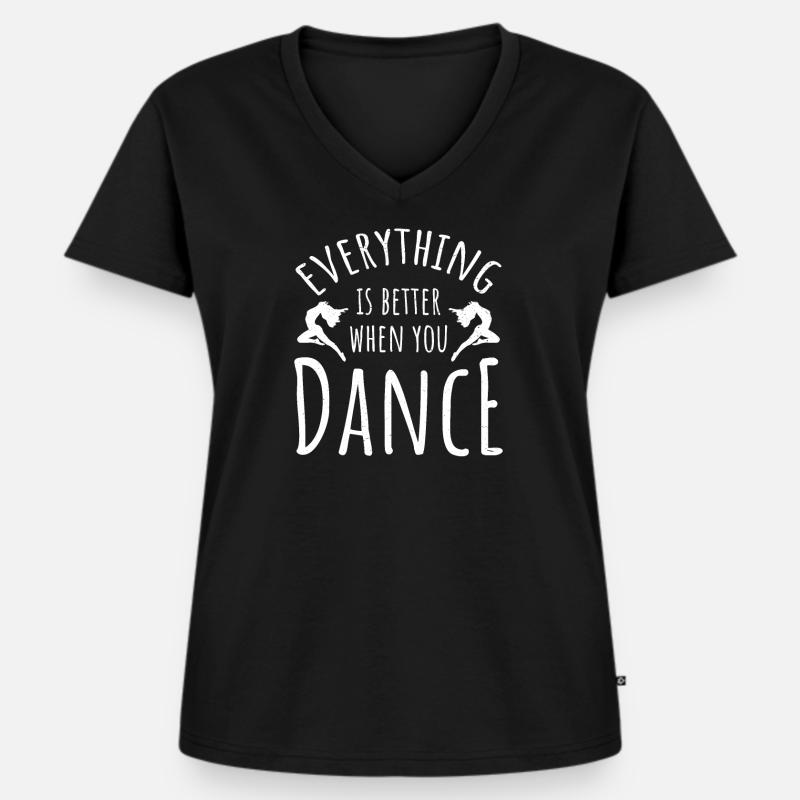 Dansedans Danselærer Dansedans - Premium økologisk T-shirt til kvinder - sort