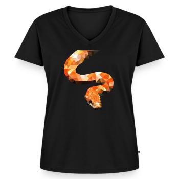 Corn Snake Snake Reptiles Terraristics Gift - Women's Premium Organic V-neck T-shirt - black - Front - AI Model Female 172 light (172cm)
