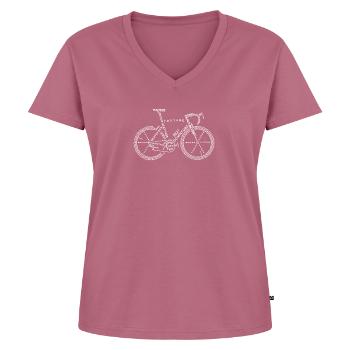 Bike - Women's Premium Organic V-neck T-shirt - mauve - Front - AI Model Female 172 dark (172cm)