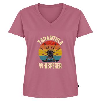 Tarantula Whisperer Retro Spider Owner - Women's Premium Organic V-neck T-shirt - mauve - Front - AI Model Female 172 dark (172cm)