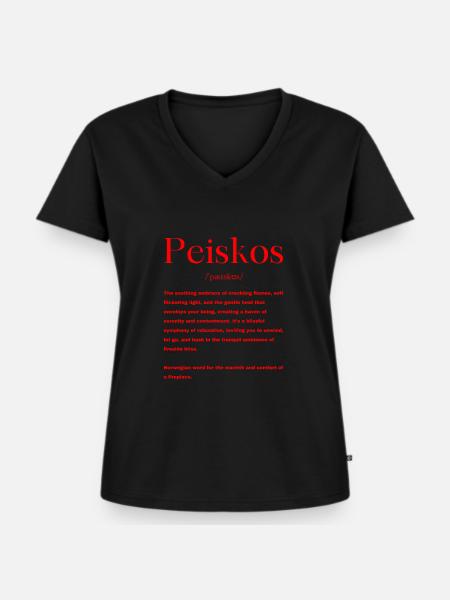 Norwegisch - Frauen Premium Bio T-Shirt mit V-Ausschnitt - Schwarz