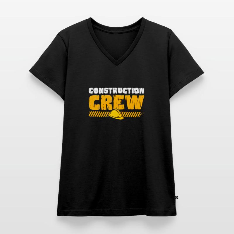 Construction Crew, Construction Site, Builder Women's Premium Organic V-neck T-shirt