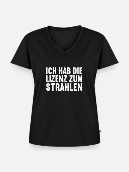 MTRA Medizinisch-Technischer Radiologie Mta - Frauen Premium Bio T-Shirt mit V-Ausschnitt - Schwarz
