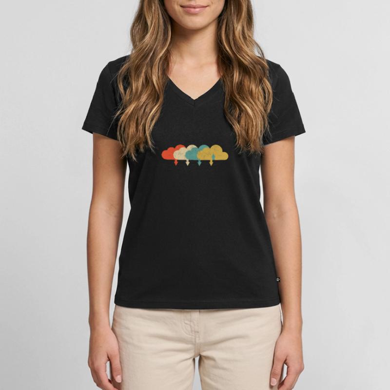 Vintage DevOps Engineer Cloud Computing Women's Premium Organic V-neck T-shirt