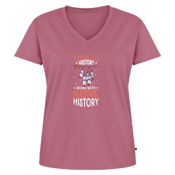 Indische Ureinwohner Geschichte Der Indigenen - Frauen Premium Bio T-Shirt mit V-Ausschnitt - Mauve - Vorne - AI Model Female 172 dark (172cm)