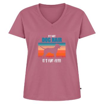 Louisiana Catahoula Leopard Dog - Women's Premium Organic V-neck T-shirt - mauve - Front - AI Model Female 172 dark (172cm)