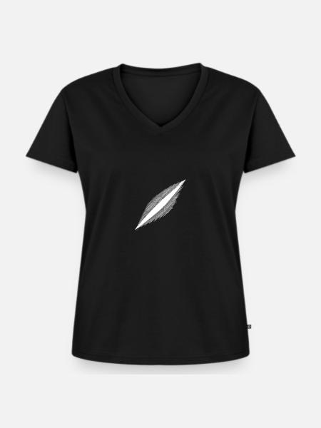 Kosmische Narbe - Frauen Premium Bio T-Shirt mit V-Ausschnitt - Schwarz