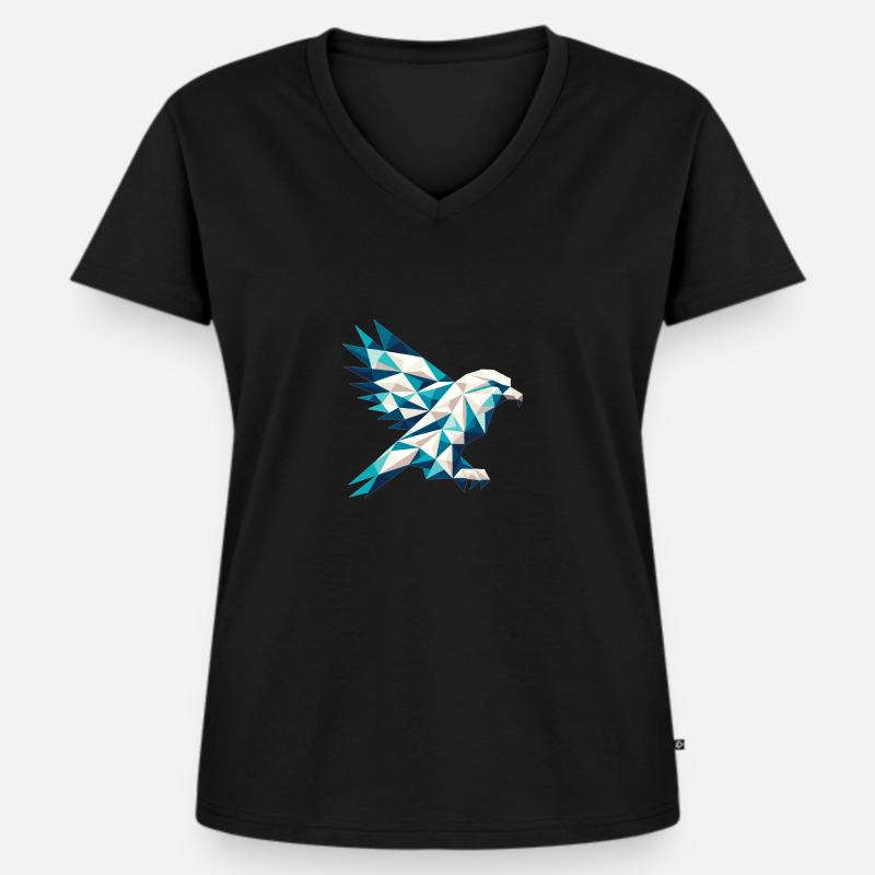 Eagle // eagle - Women's Premium Organic V-neck T-shirt - black