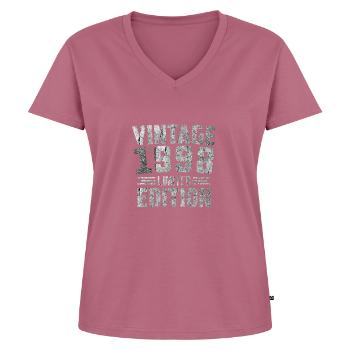 Millésime 1998 Édition Limitée - T-shirt encolure en V Premium bio Femme - mauve - Devant - AI Model Female 172 dark (172cm)