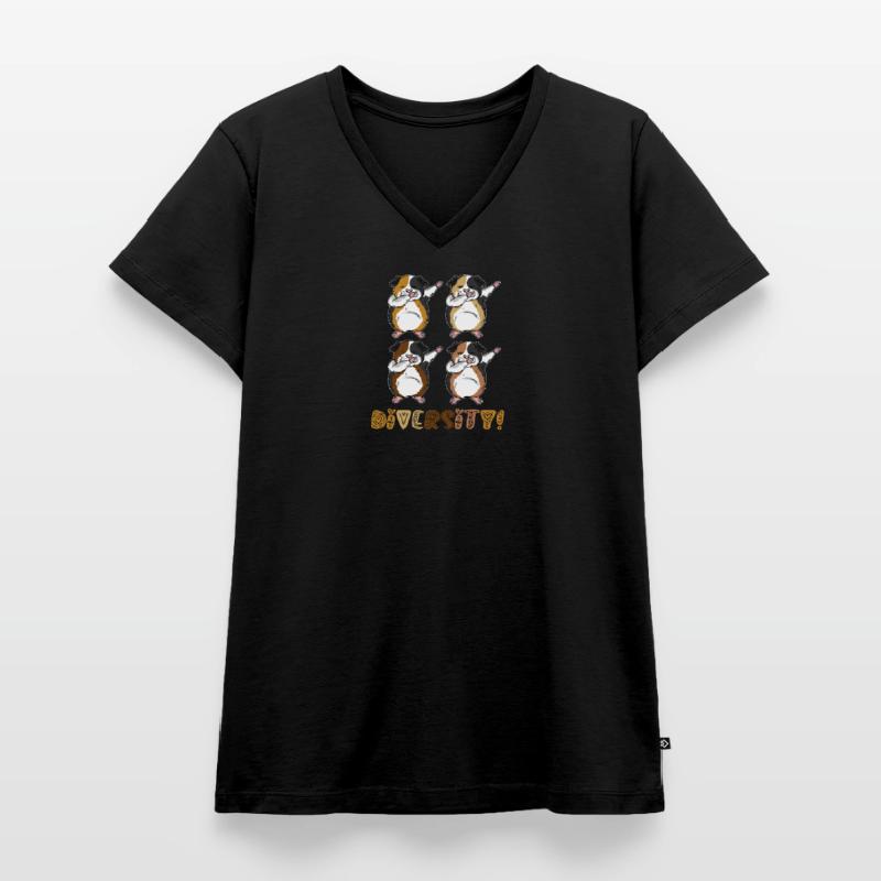 Dabbing Dab Dance Cochon d'Inde Hamster Gift T-shirt encolure en V Premium bio Femme