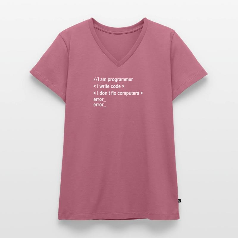Programmer ProgrammerS Computer Scientist Women's Premium Organic V-neck T-shirt