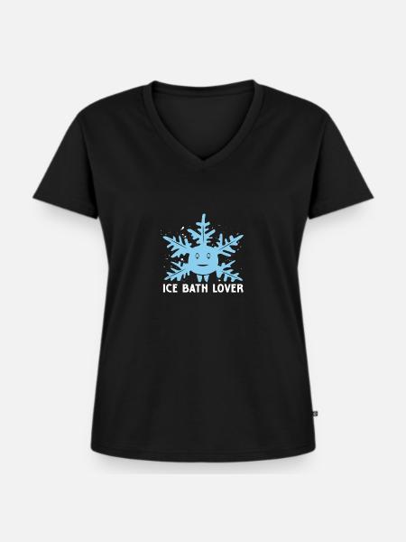 Ice Bath Challenge Ice Bucket Challenge as - Women's Premium Organic V-neck T-shirt - black