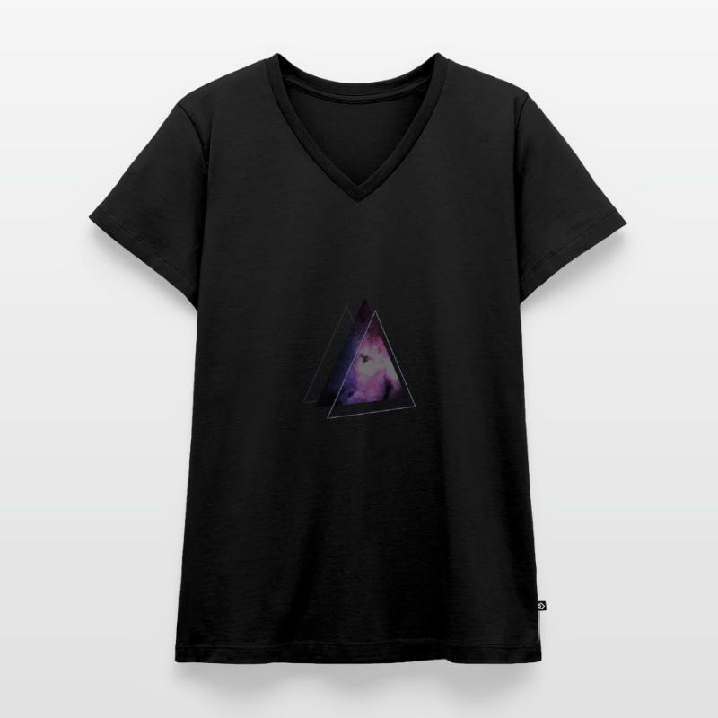 triangle de l’espace T-shirt encolure en V Premium bio Femme