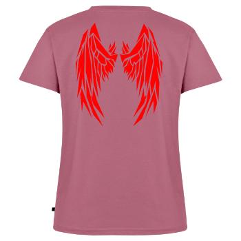 2reborn teufel Wings Angel Flügel Engelflügel 15 - Frauen Premium Bio T-Shirt mit V-Ausschnitt - Mauve - Hinten - AI Model Female 172 dark (172cm)