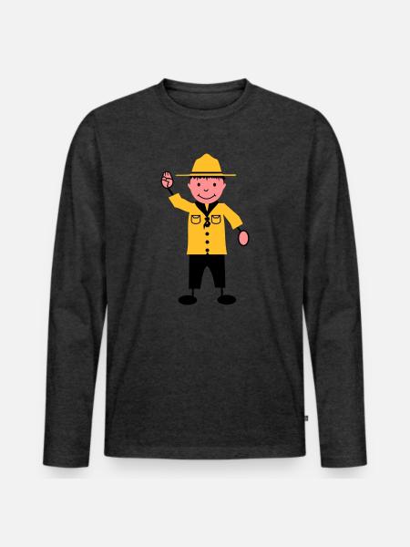 Scout - Men's Premium Organic Long Sleeve Shirt - heather anthracite