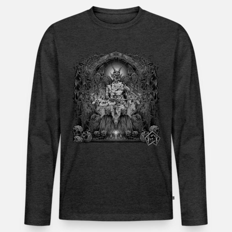 Baker, Baker, Master Baker, Master Baker - Men's Premium Organic Long Sleeve Shirt - heather anthracite