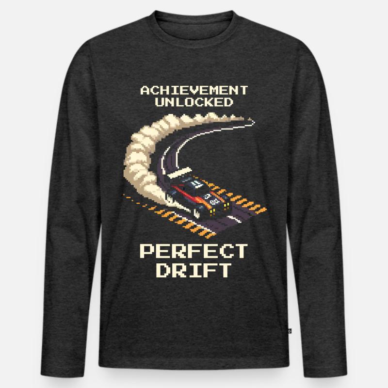 Erfolg: Perfekter Drift | RC Drift - Männer Premium Bio Langarmshirt - Anthrazit meliert