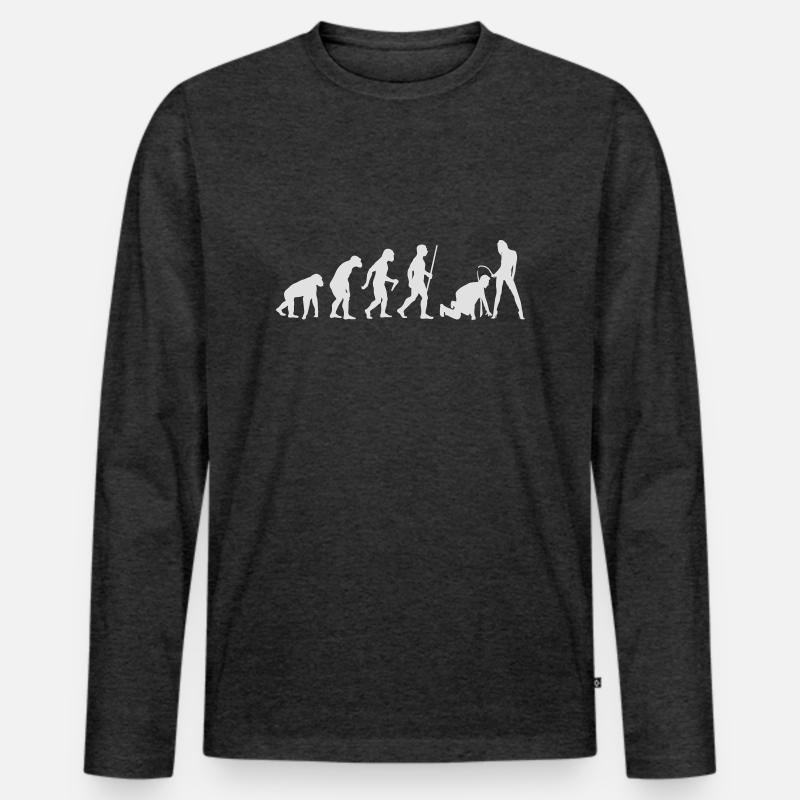 Junggesellenabschied Ehe - Männer Premium Bio Langarmshirt - Anthrazit meliert