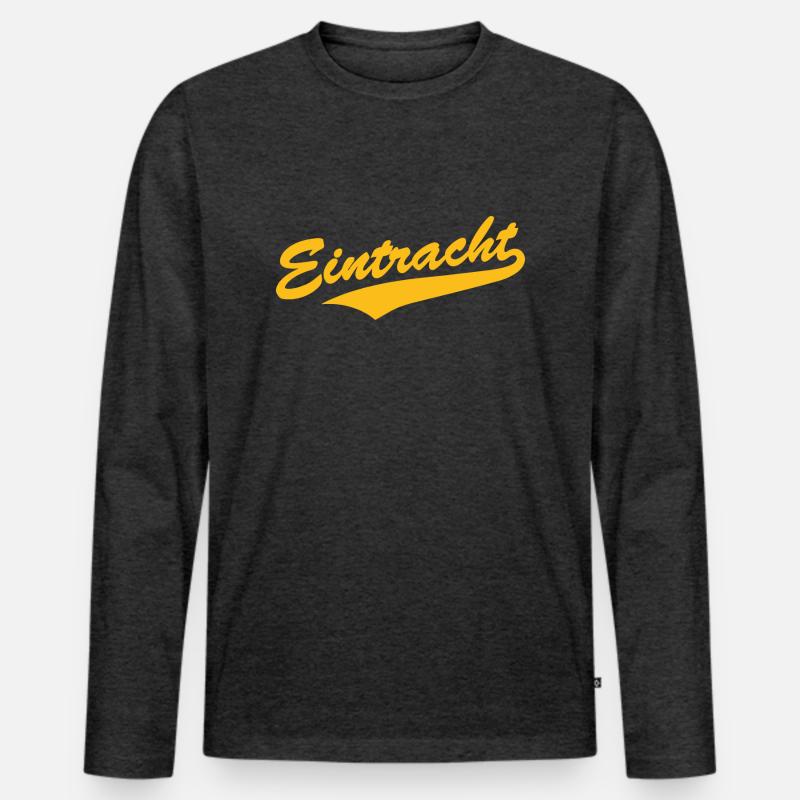 Eintracht Baseball-Style - Männer Premium Bio Langarmshirt - Anthrazit meliert