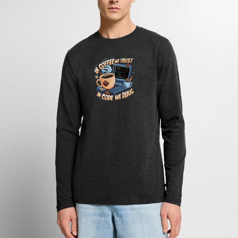 CoffeeCode Debug : Dans le code, nous déboguons T-shirt manches longues Premium bio Homme