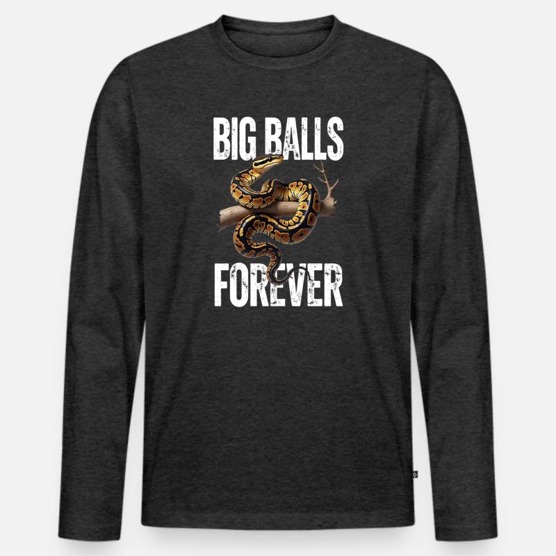 Python roi Serpents Amateurs de terrarium Python T-shirt manches longues Premium bio Homme