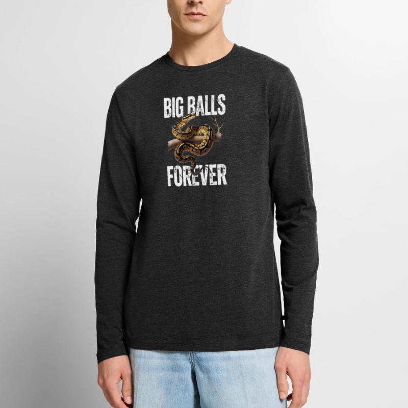 Python roi Serpents Amateurs de terrarium Python T-shirt manches longues Premium bio Homme