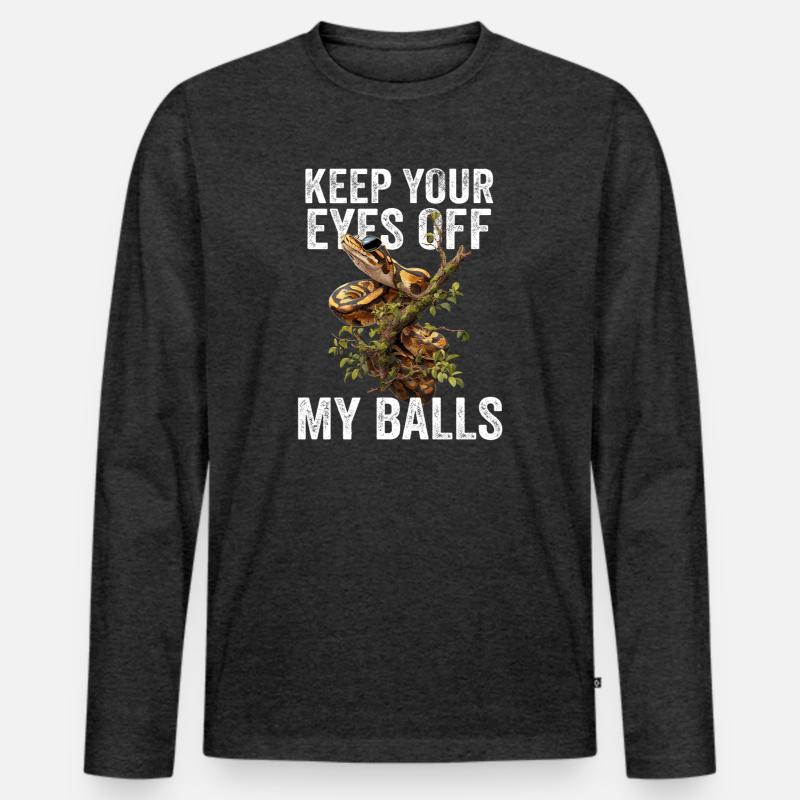 Python roi Serpents Amateurs de terrarium Python T-shirt manches longues Premium bio Homme