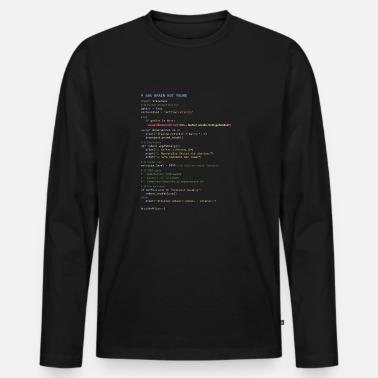404 Cerveau introuvable Code Python T-shirt manches longues Premium bio Homme