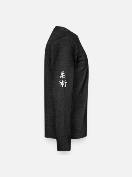 jujutsu - Männer Premium Bio Langarmshirt - Anthrazit meliert