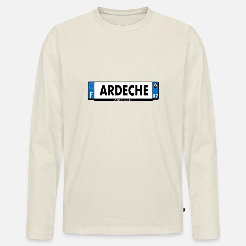 1. 1. 1. - Männer Premium Bio Langarmshirt - Naturweiß