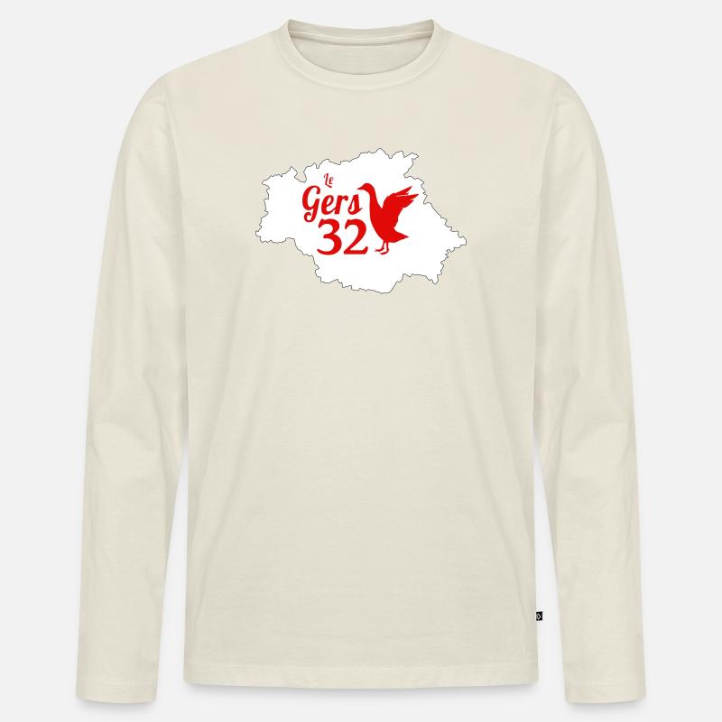 Die Keime - Männer Premium Bio Langarmshirt - Naturweiß