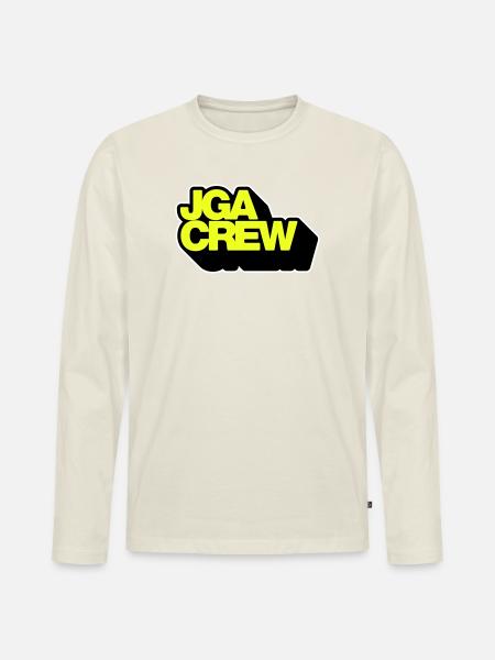Bachelor Party Crew 3D - Men's Premium Organic Long Sleeve Shirt - off white