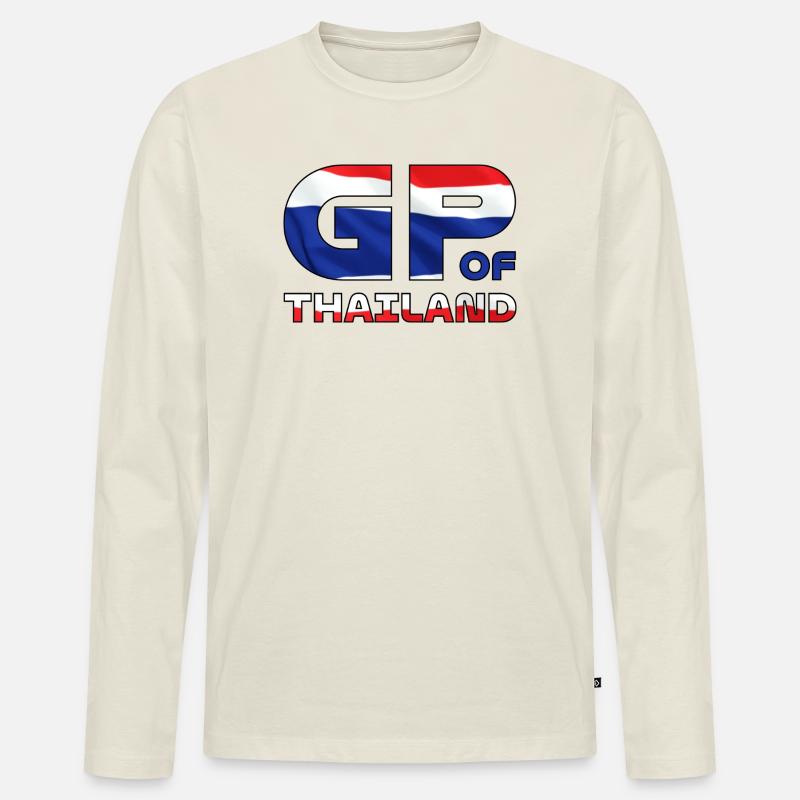 thailand_gp - Männer Premium Bio Langarmshirt - Naturweiß