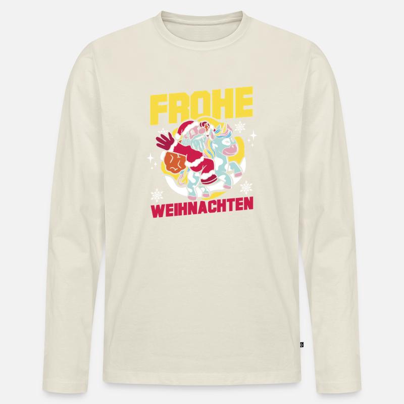 Bogenschütze Bogensport Bogenschießen - Männer Premium Bio Langarmshirt - Naturweiß
