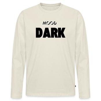 Mood: Dark - Men's Premium Organic Long Sleeve Shirt - off white - Front - Nico (187cm)