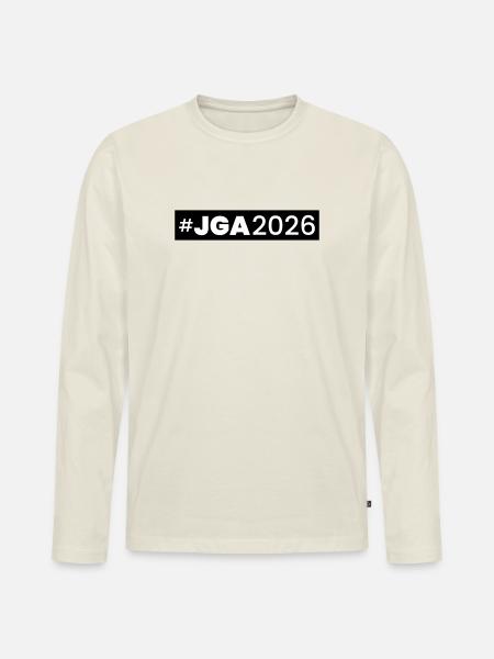 Jga 2026 Bachelor Party - Men's Premium Organic Long Sleeve Shirt - off white