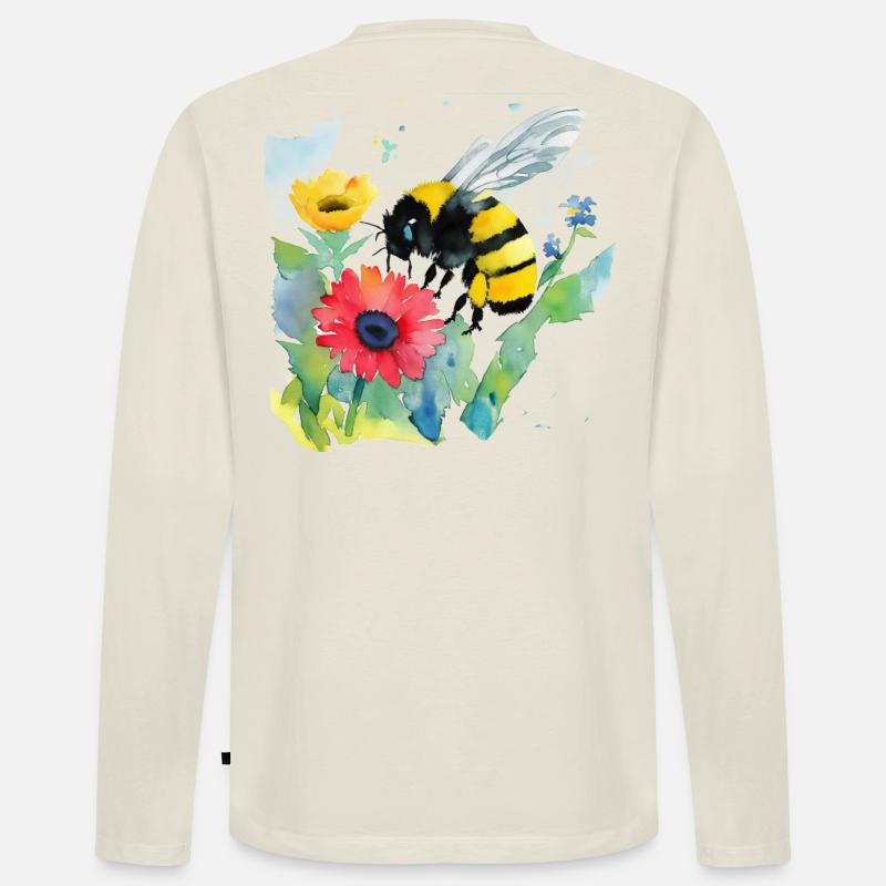 Hummel - Männer Premium Bio Langarmshirt - Naturweiß