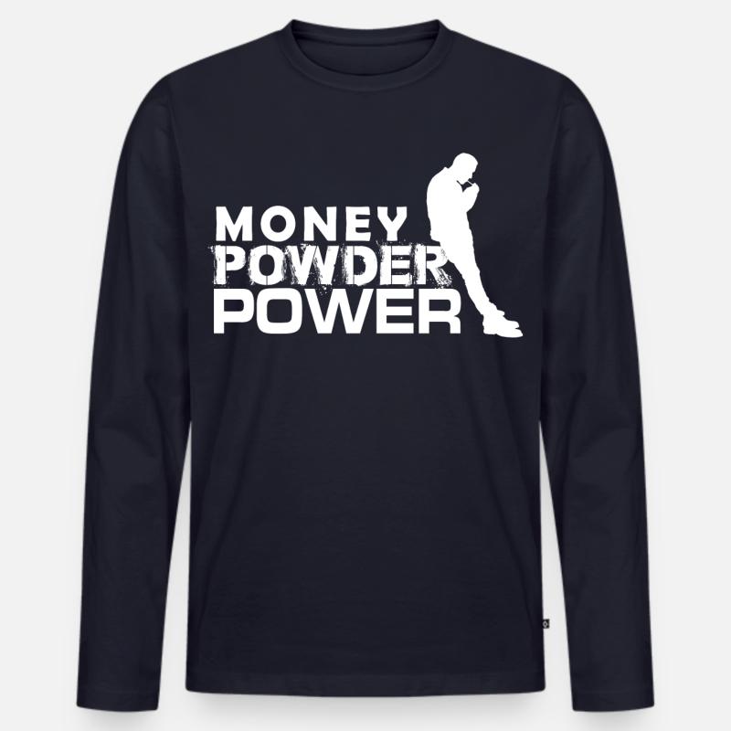 MPP weiß - Männer Premium Bio Langarmshirt - Navy