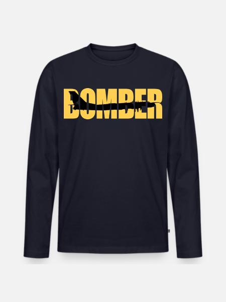 Bomber Tu-95 - Men's Premium Organic Long Sleeve Shirt - navy