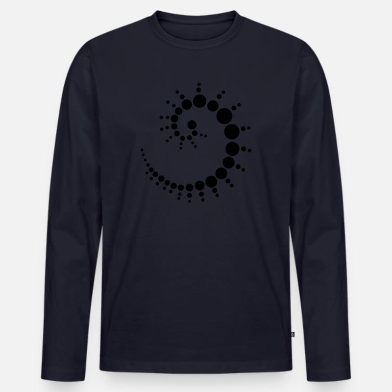 fossil - Männer Premium Bio Langarmshirt - Navy