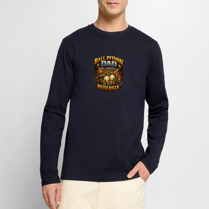 Ball Python Dad Größere Eier Königspython Besitzer Männer Premium Bio Langarmshirt