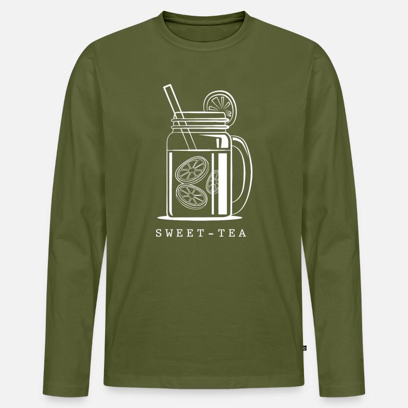 Chai Tee - Männer Premium Bio Langarmshirt - Khaki